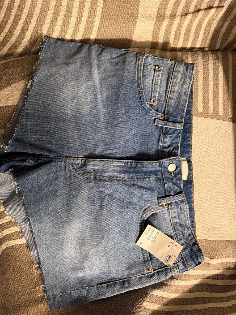 H&M Light Blue Denim Cutoff Shorts